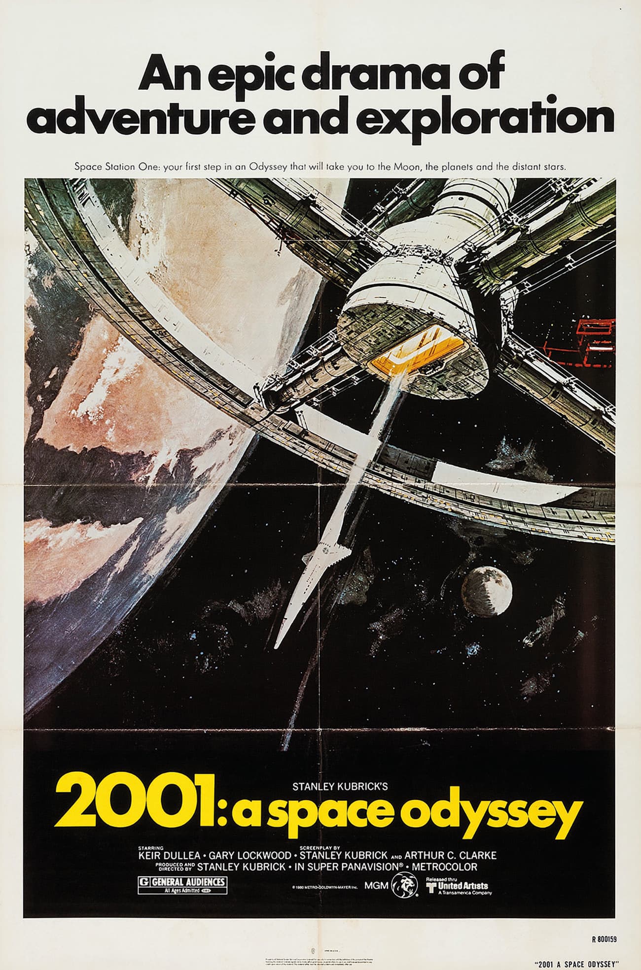 Poster voor 2001: A Space Odyssey van Stanley Kubrick